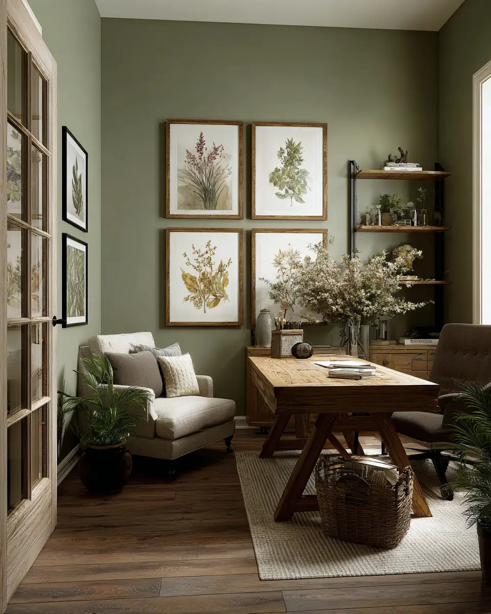 Serene Cottage Home Office Decor Ideas