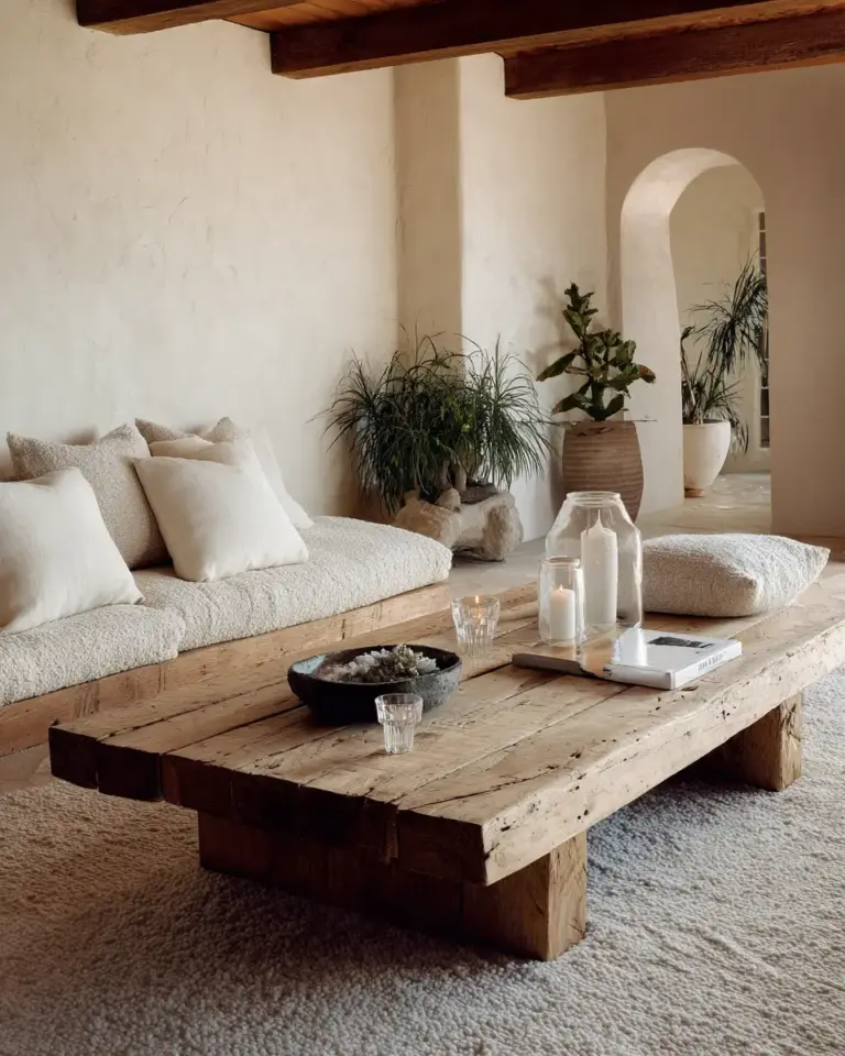 Serene Desert Living Room Decor Ideas - Featured