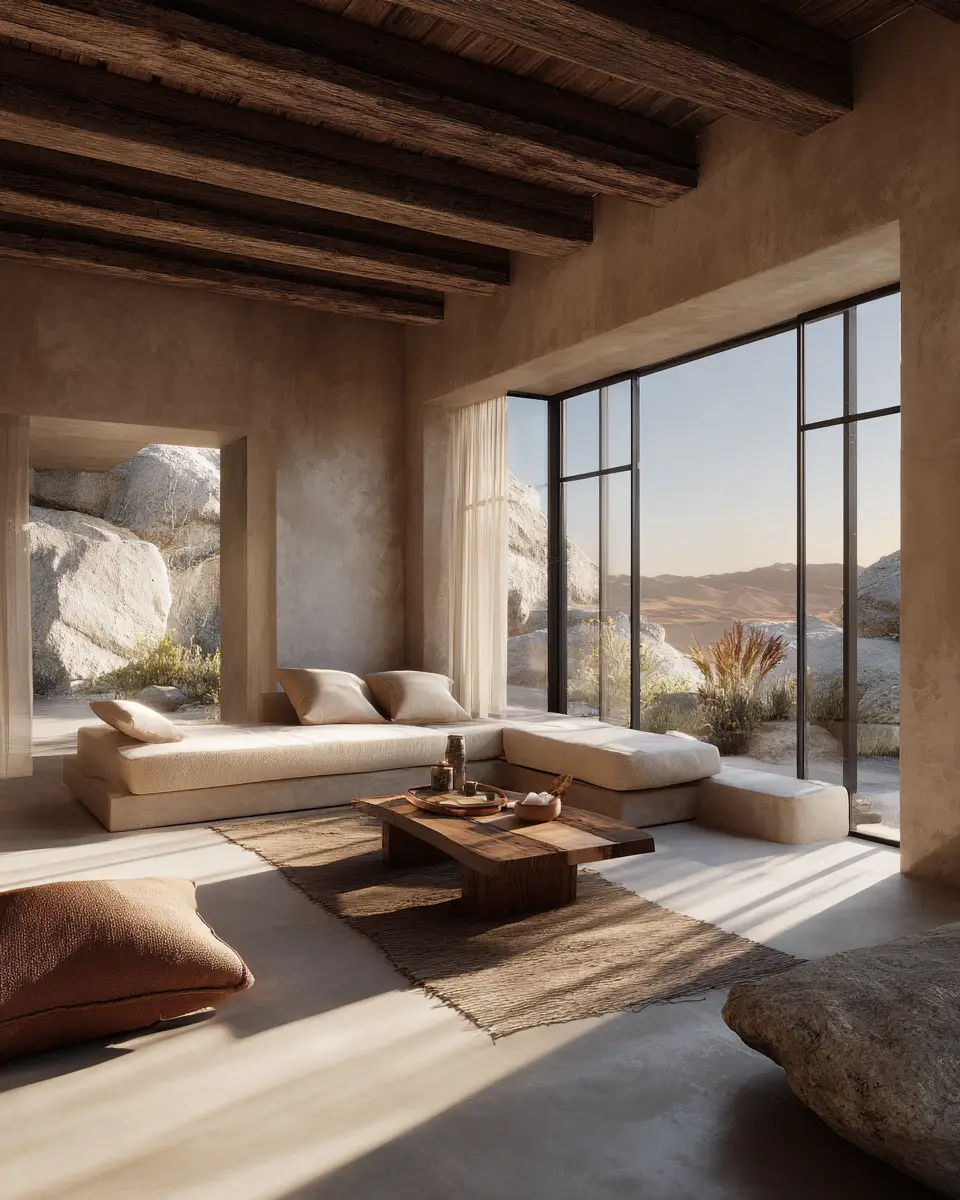 Serene Desert Living Room Decor Ideas