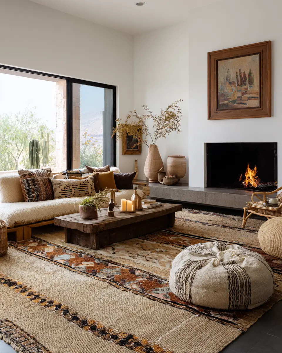 Serene Desert Living Room Decor Ideas