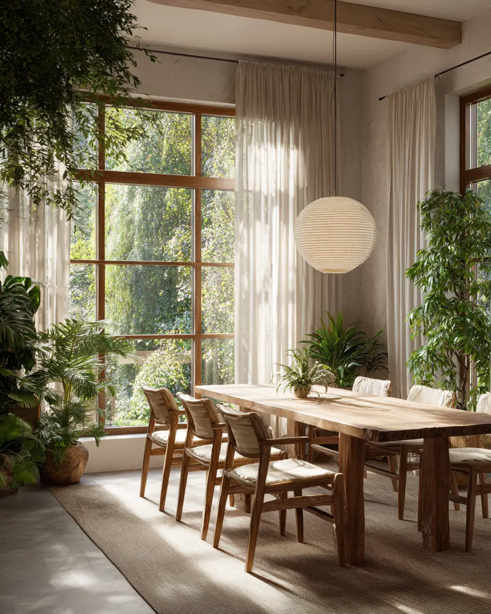 Serene Japandi Dining Room Decor Ideas