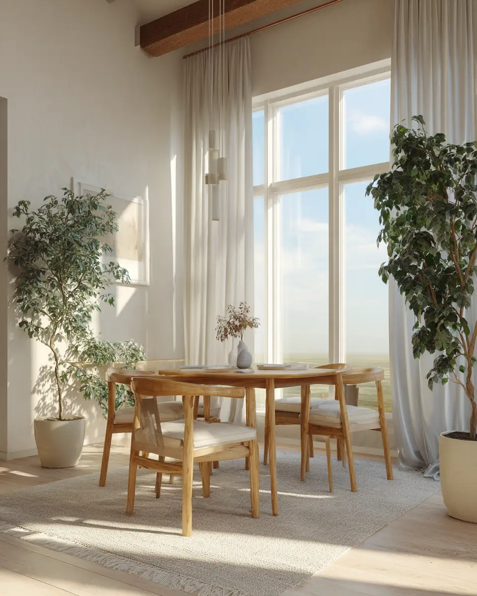 Serene Japandi Dining Room Decor Ideas