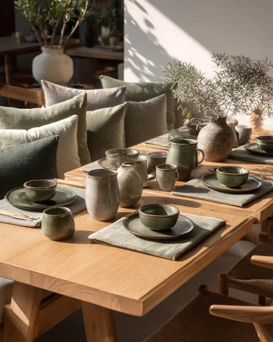 Serene Japandi Dining Room Decor Ideas