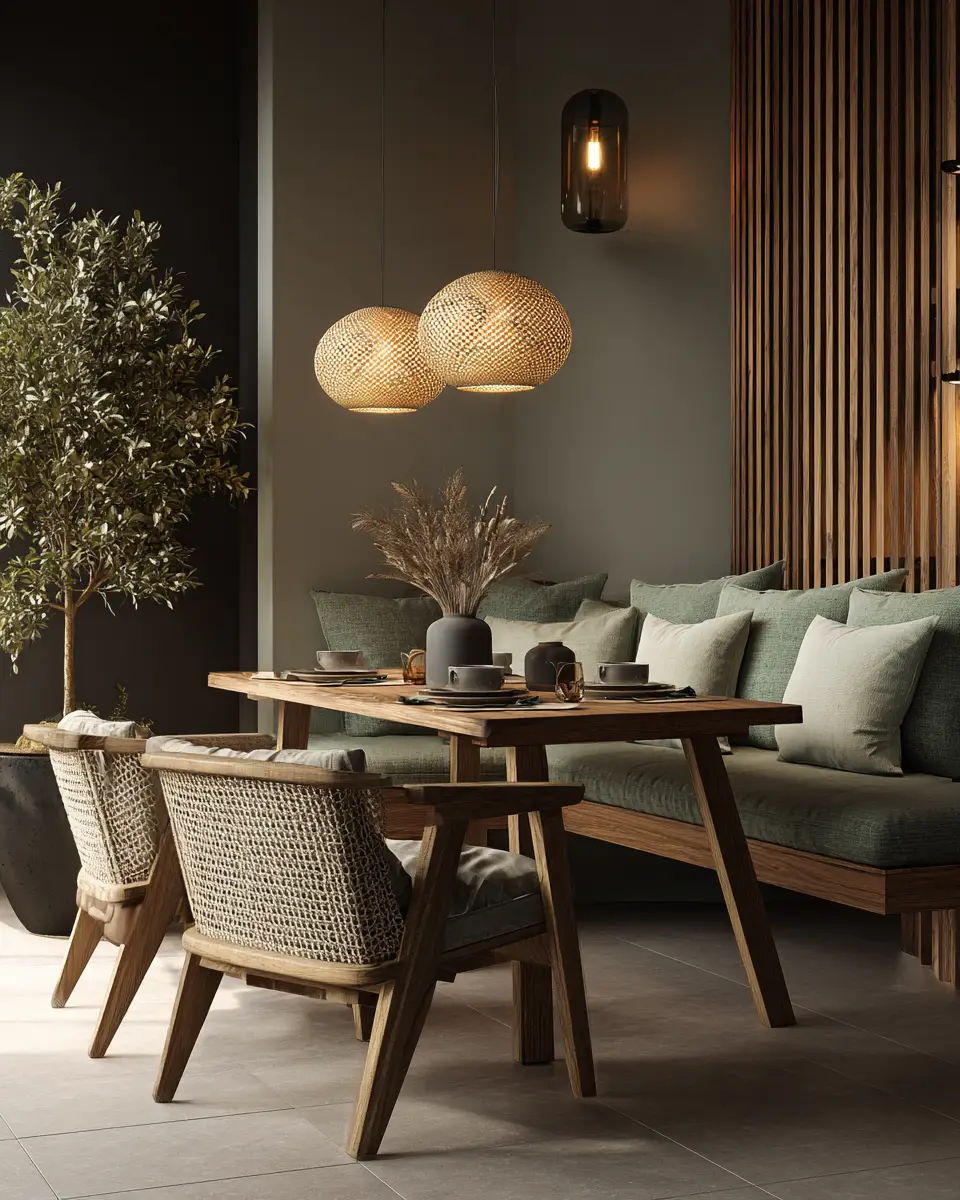 Serene Japandi Dining Room Decor Ideas