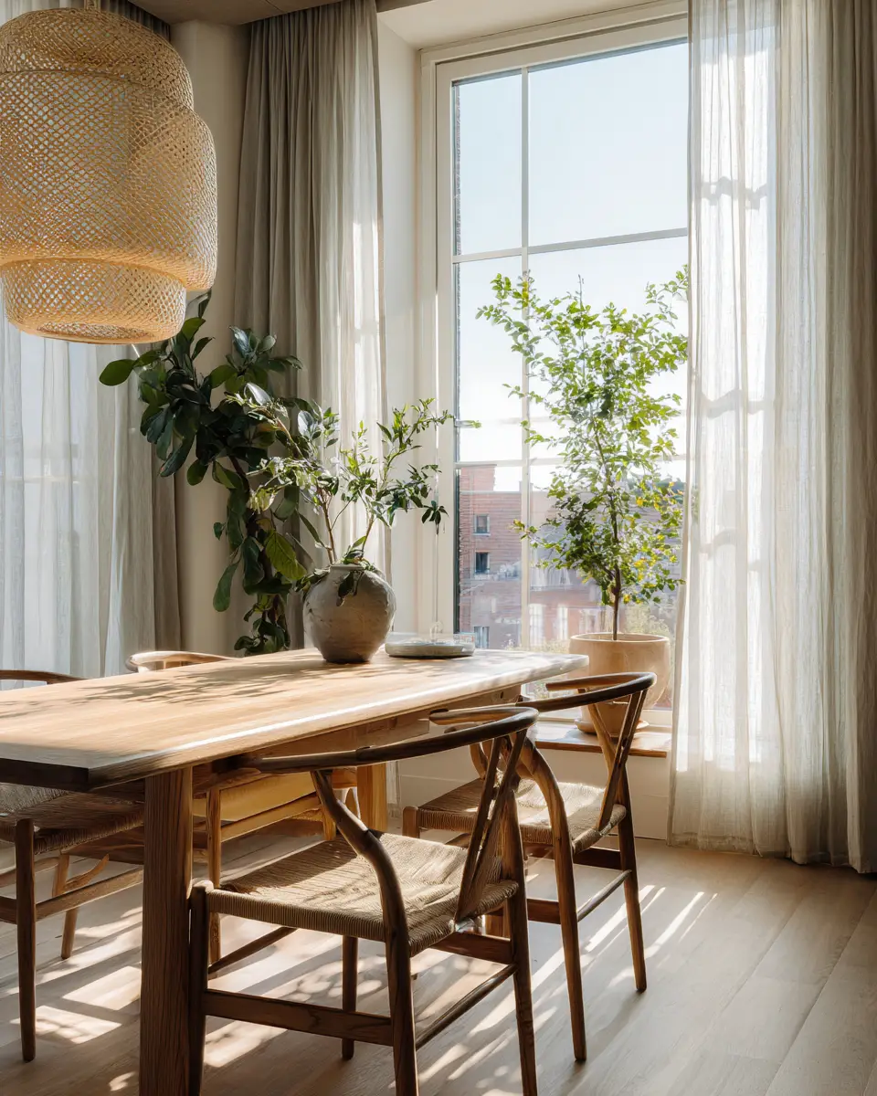 Serene Japandi Dining Room Decor Ideas