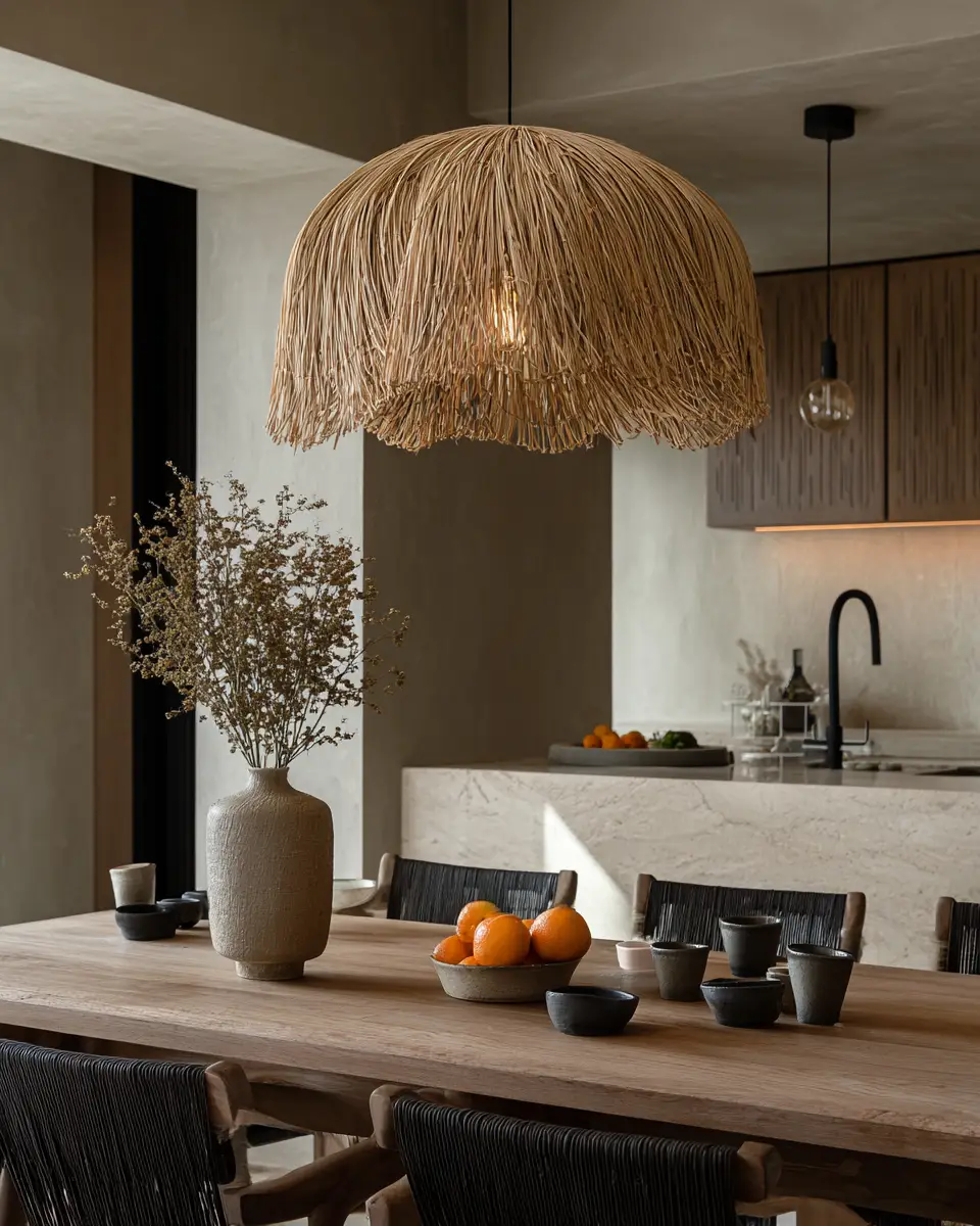 Serene Japandi Dining Room Decor Ideas