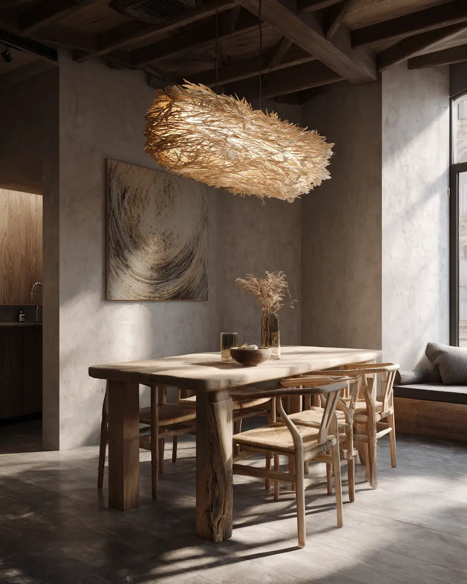 Serene Japandi Dining Room Decor Ideas