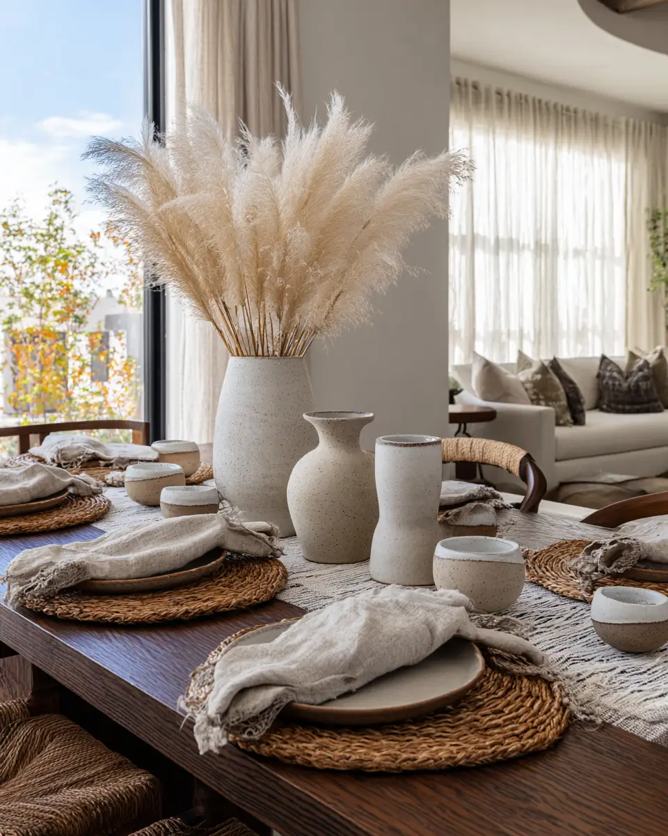 Serene Japandi Dining Room Decor Ideas