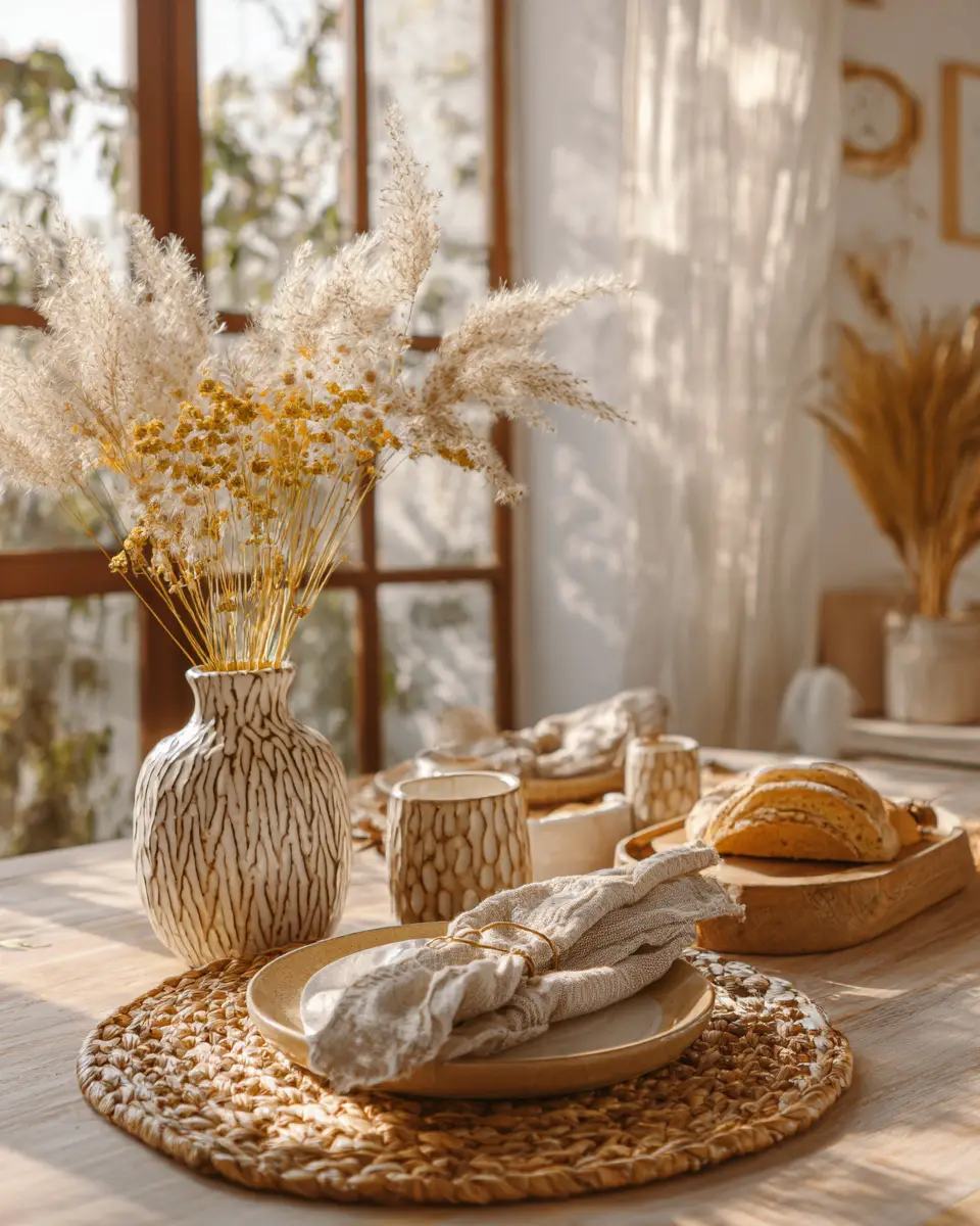 Serene Japandi Dining Room Decor Ideas