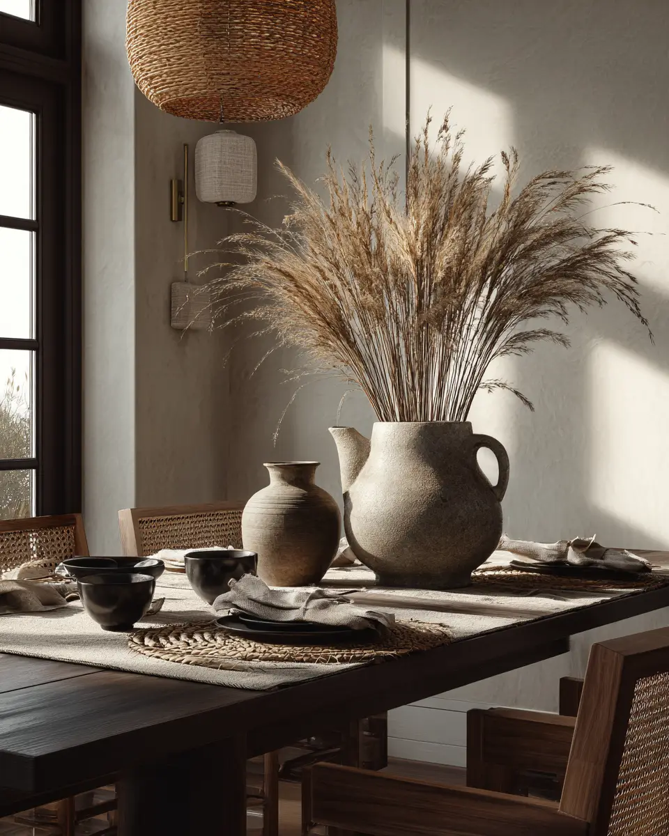 Serene Japandi Dining Room Decor Ideas