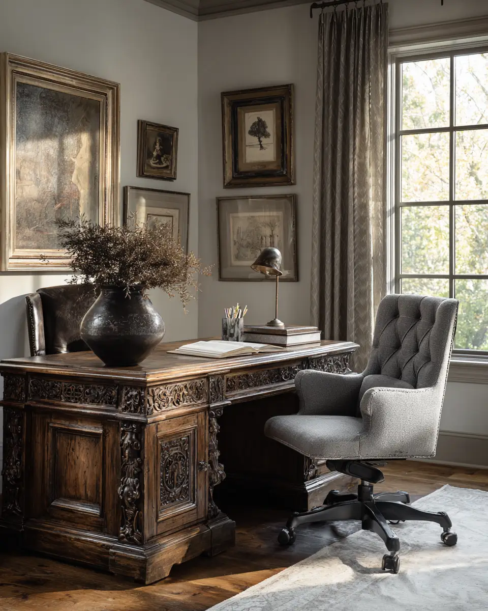 Serene Mediterranean Home Office Decor Ideas