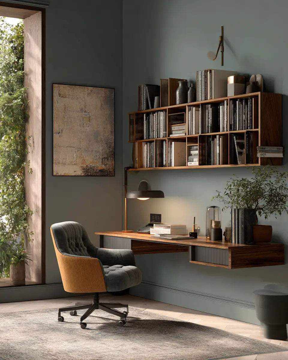 Serene Mediterranean Home Office Decor Ideas