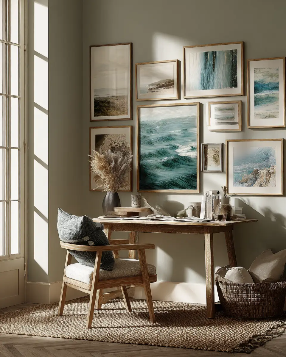 Serene Mediterranean Home Office Decor Ideas