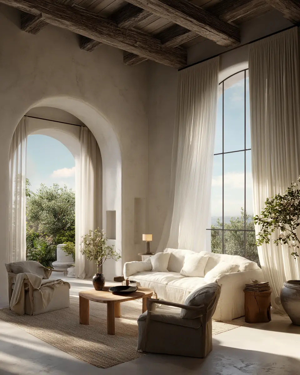 Serene Mediterranean Living Room Decor Ideas