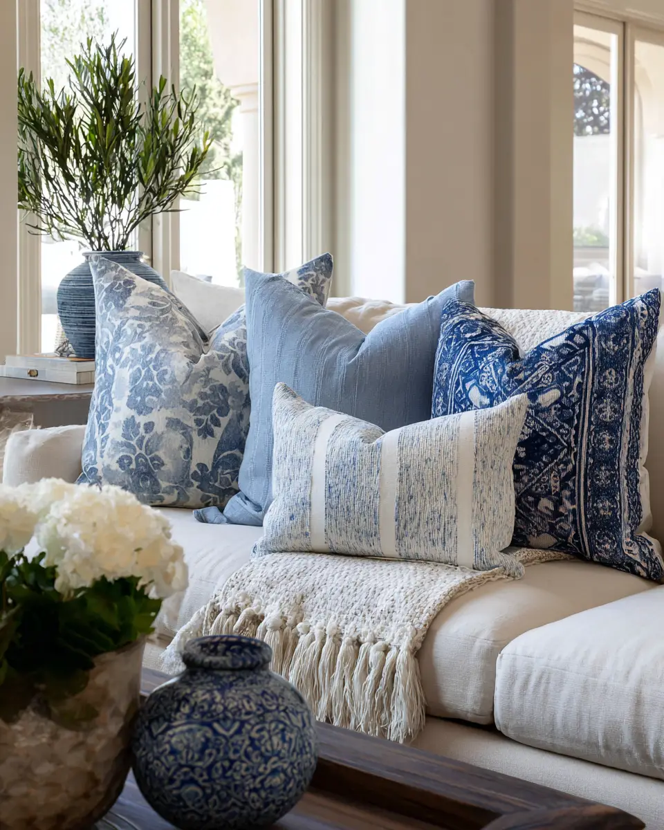 Serene Mediterranean Living Room Decor Ideas