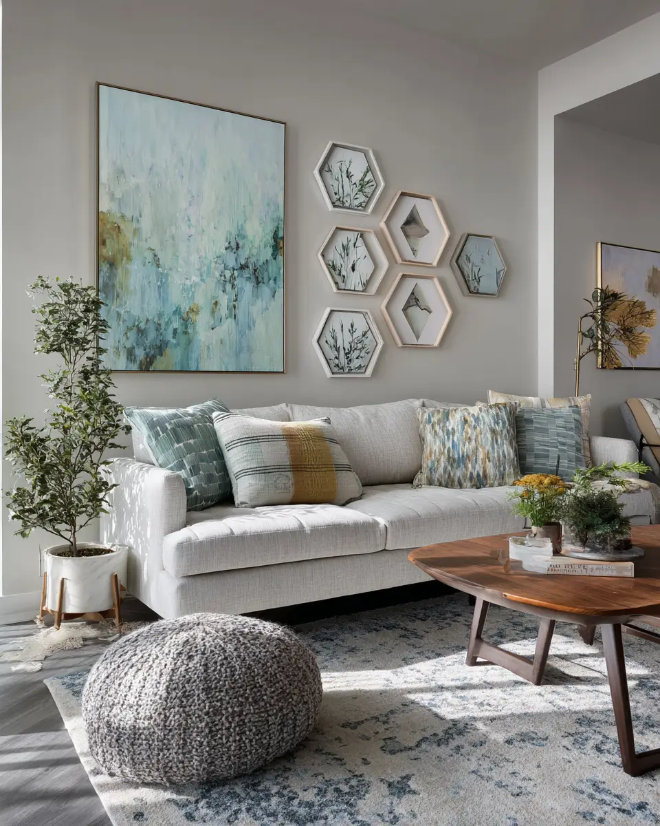 Serene Mid-Century Modern Living Room Decor Ideas