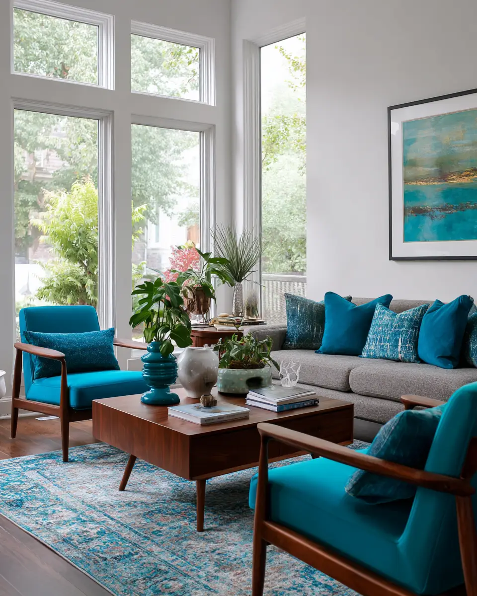 Serene Mid-Century Modern Living Room Decor Ideas