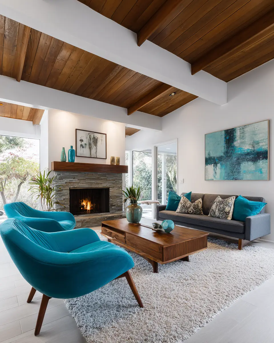 Serene Mid-Century Modern Living Room Decor Ideas