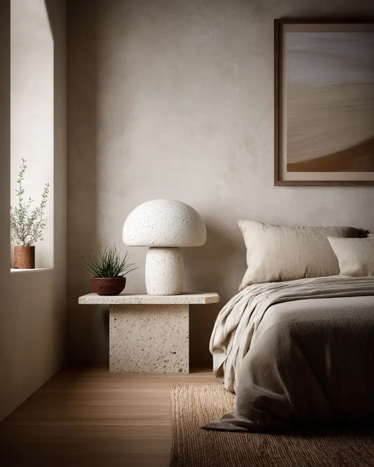 Serene Organic Modern Bedroom Decor Ideas - Featured