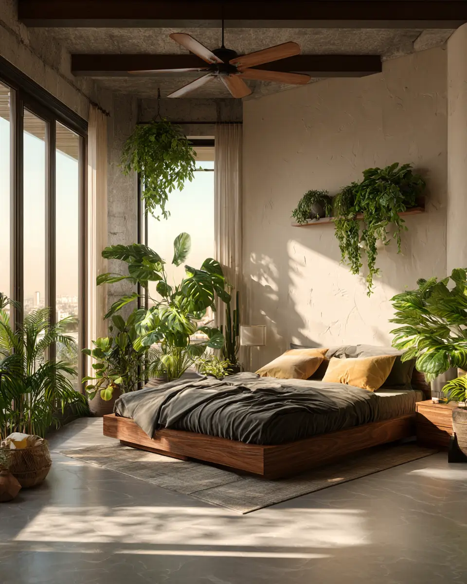 Serene Organic Modern Bedroom Decor Ideas