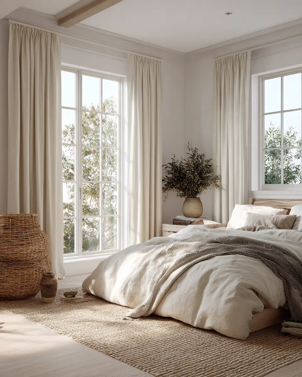 Serene Organic Modern Bedroom Decor Ideas