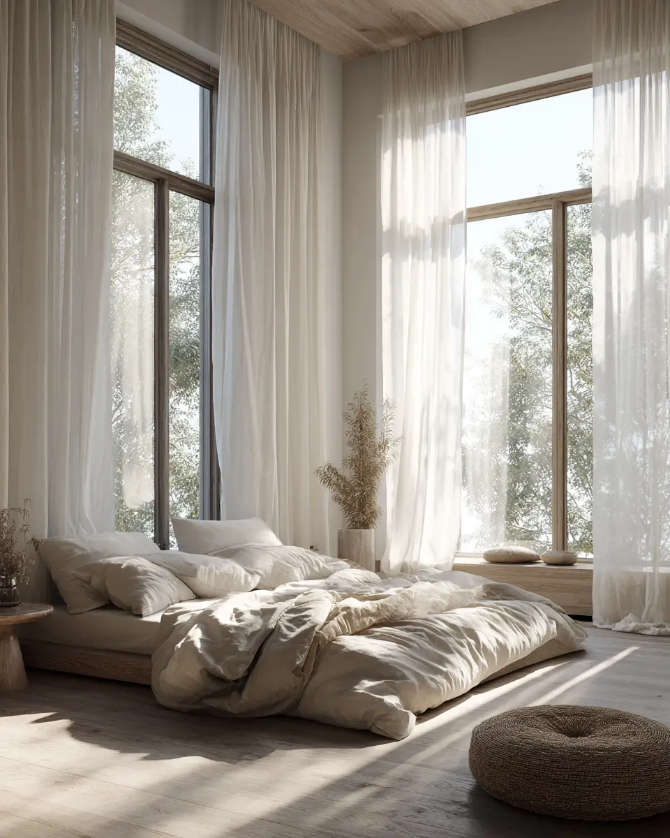 Serene Organic Modern Bedroom Decor Ideas