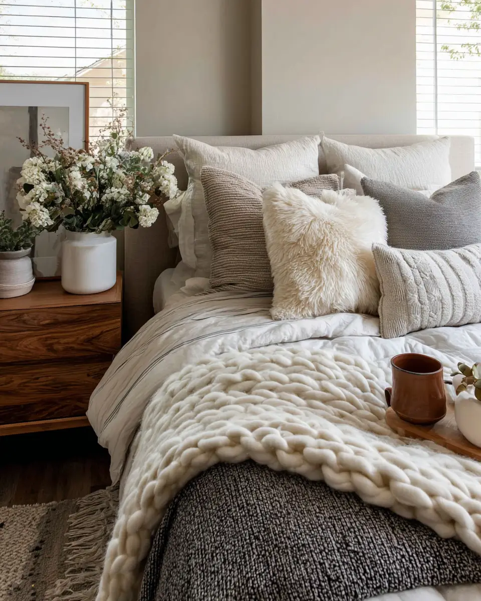 Serene Organic Modern Bedroom Decor Ideas