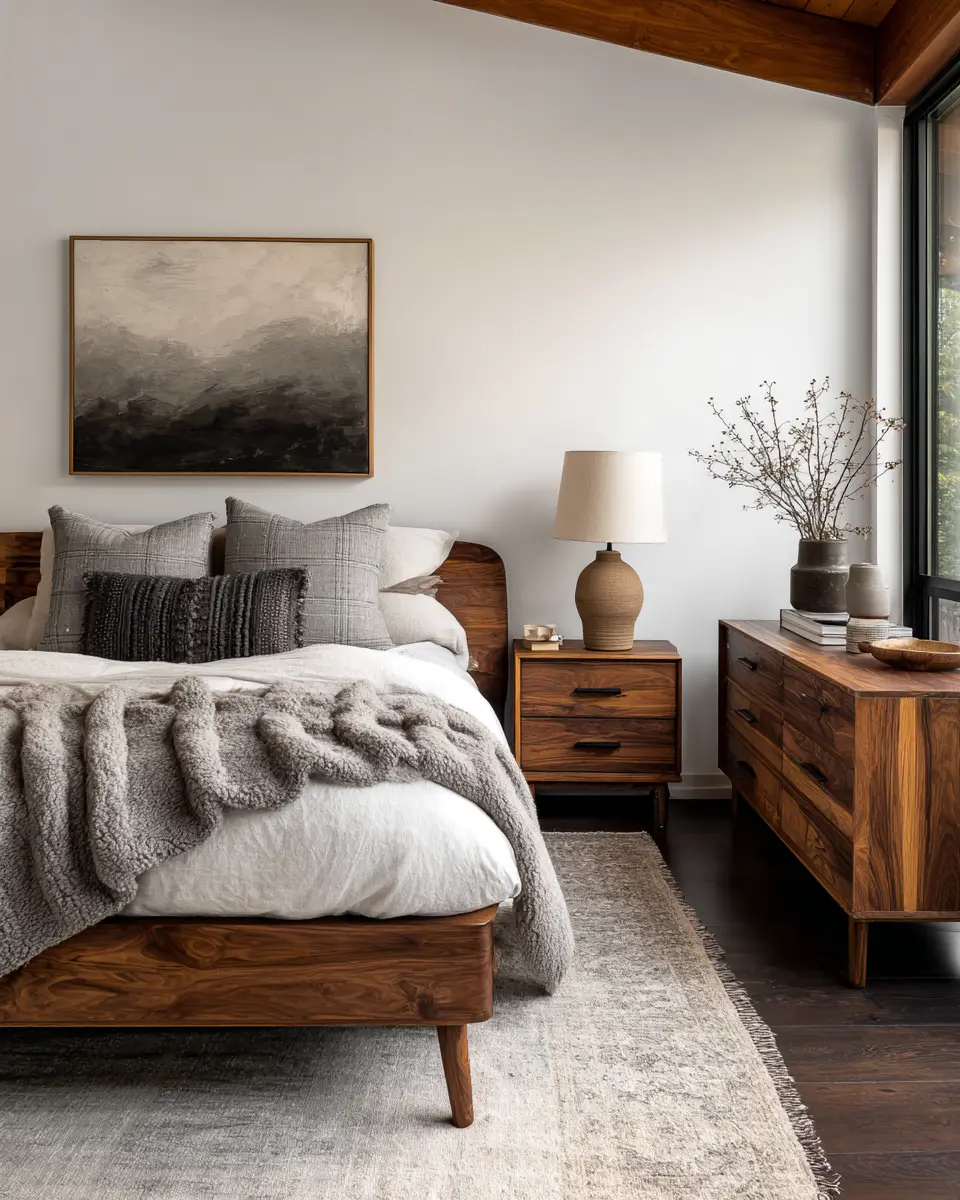 Serene Organic Modern Bedroom Decor Ideas