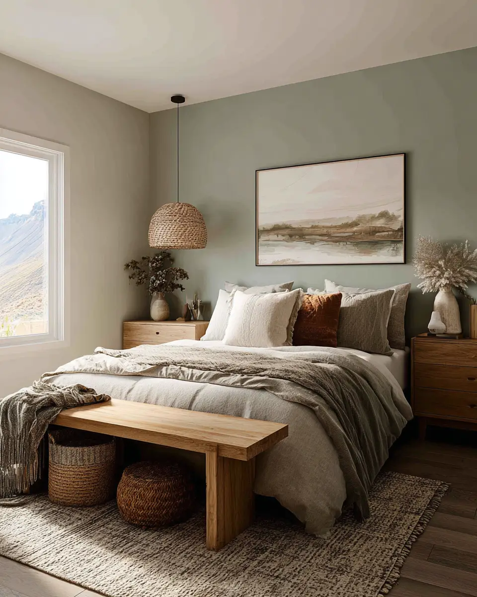 Serene Organic Modern Bedroom Decor Ideas