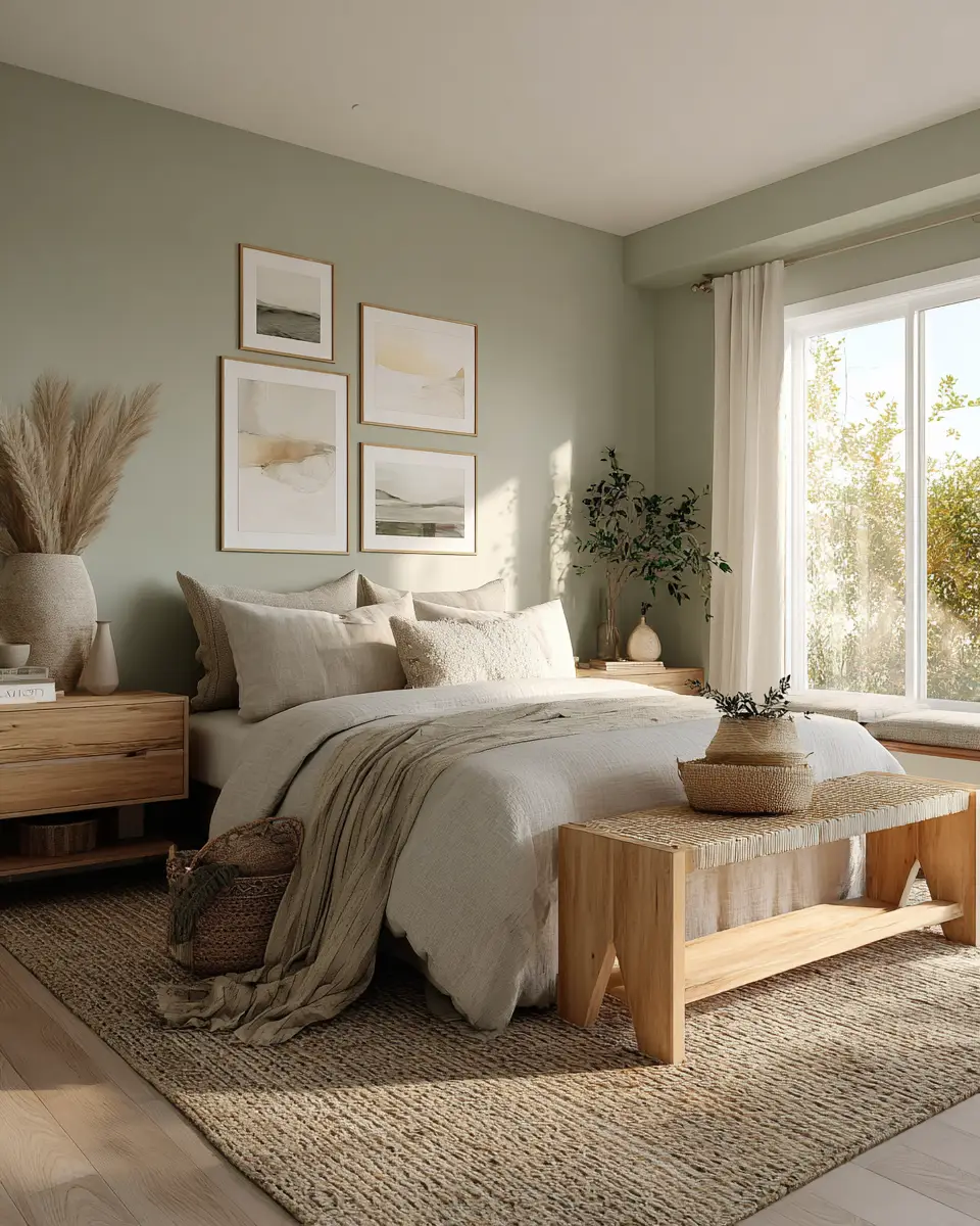 Serene Organic Modern Bedroom Decor Ideas