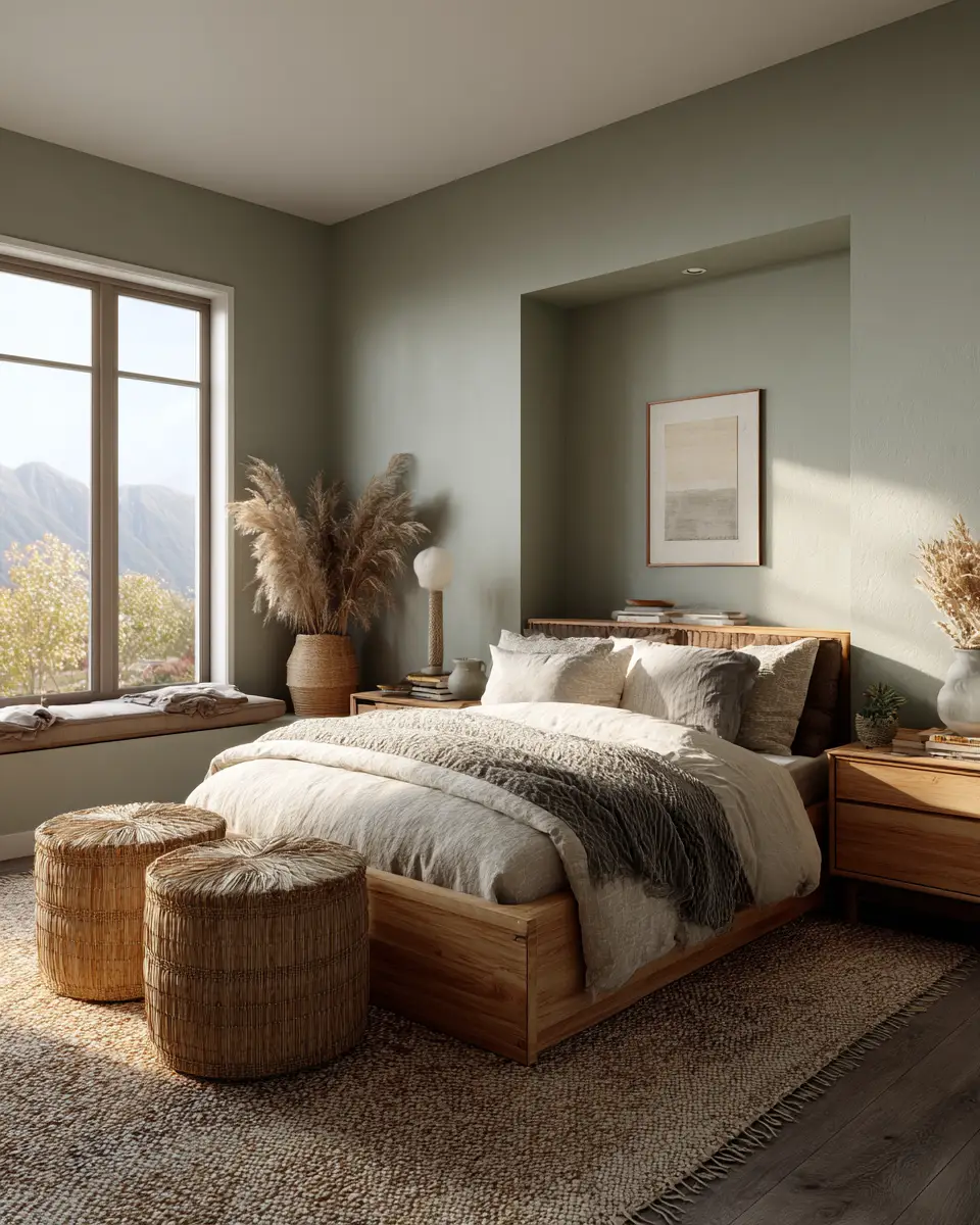 Serene Organic Modern Bedroom Decor Ideas
