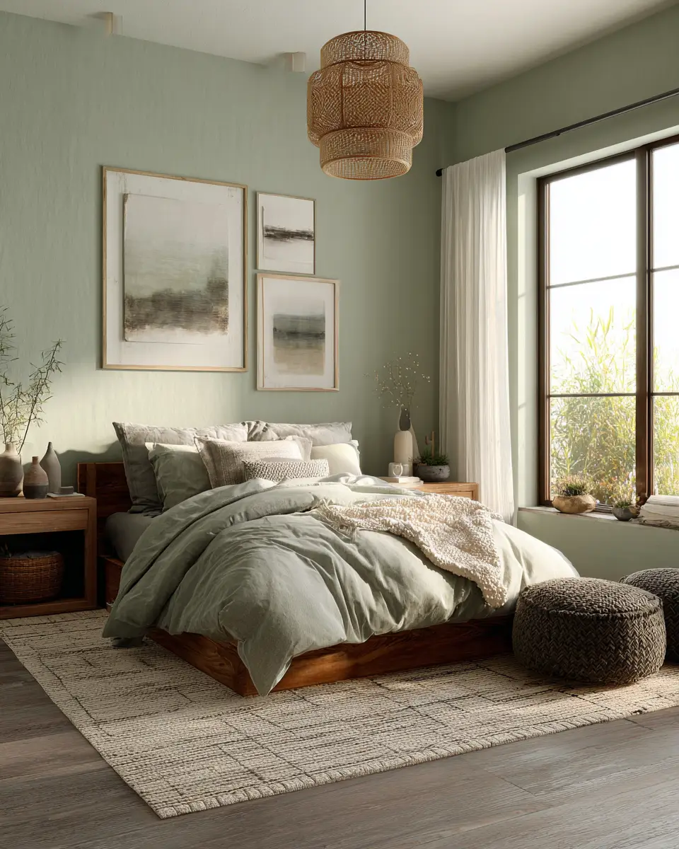 Serene Organic Modern Bedroom Decor Ideas