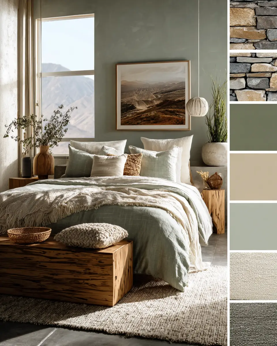 Serene Organic Modern Bedroom Decor Ideas