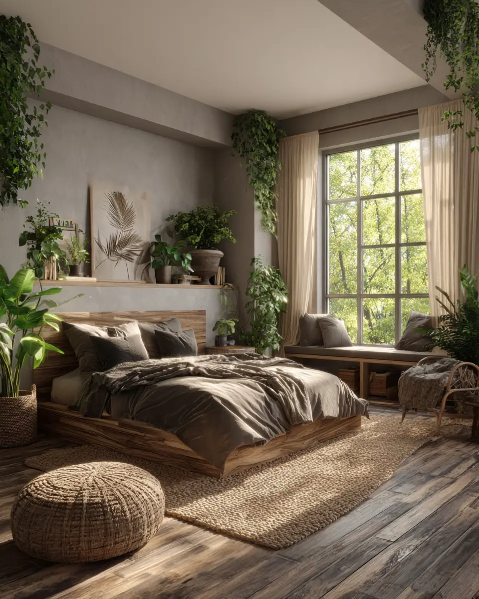 Serene Organic Modern Bedroom Decor Ideas