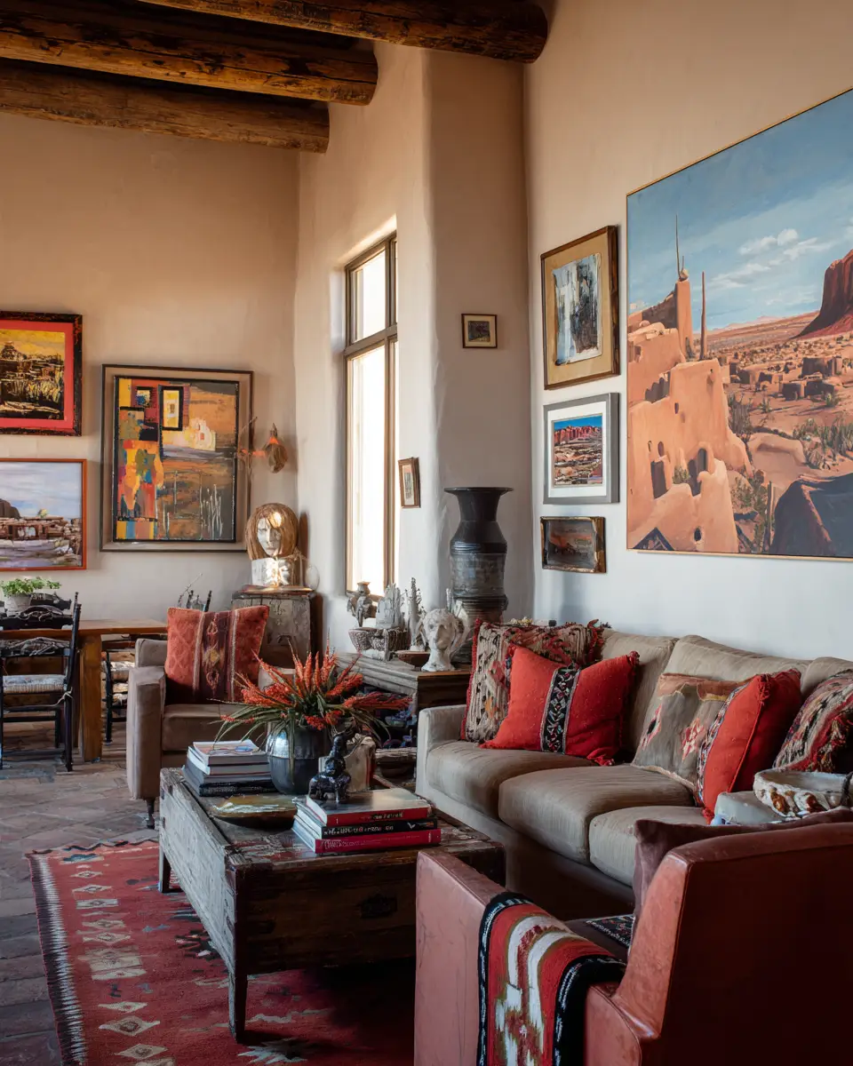 Serene Southwestern Living Room Decor Ideas