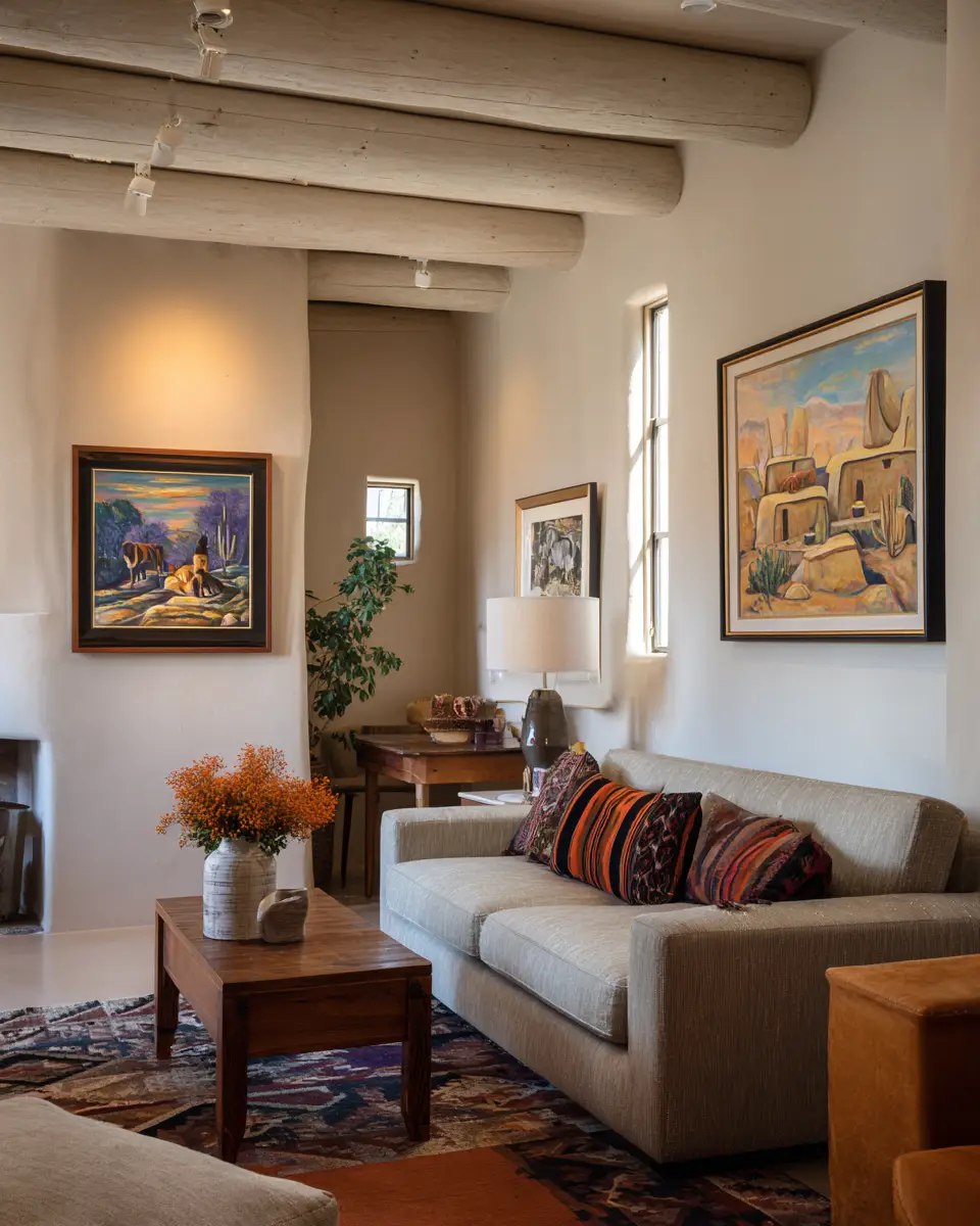 Serene Southwestern Living Room Decor Ideas