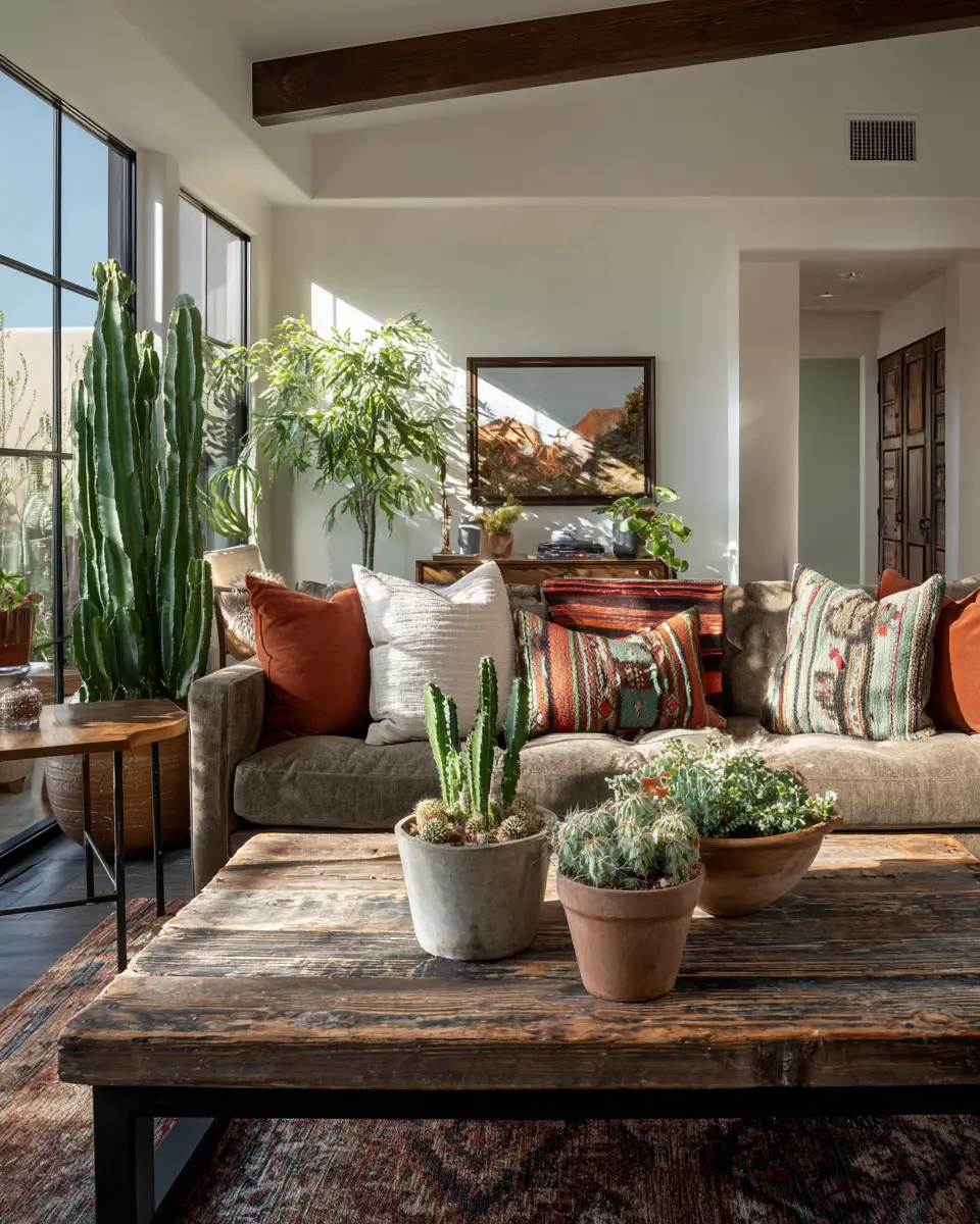 Serene Southwestern Living Room Decor Ideas