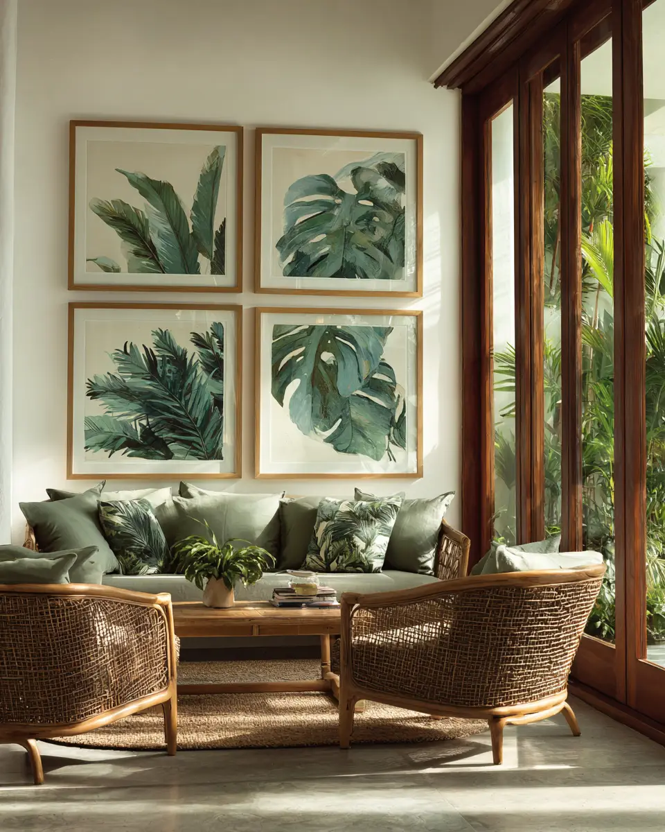 Serene Tropical Living Room Decor Ideas