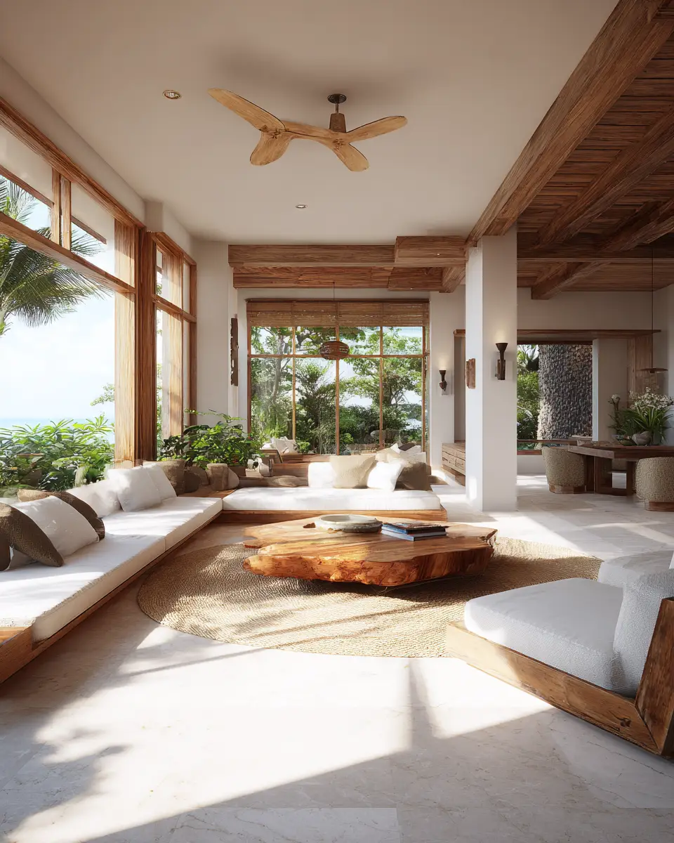 Serene Tropical Living Room Decor Ideas