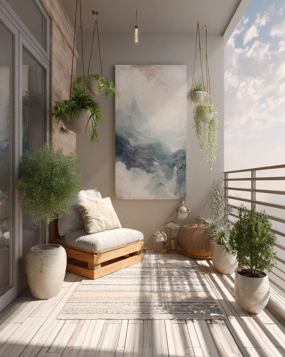 Serene Urban Balcony Decor Ideas