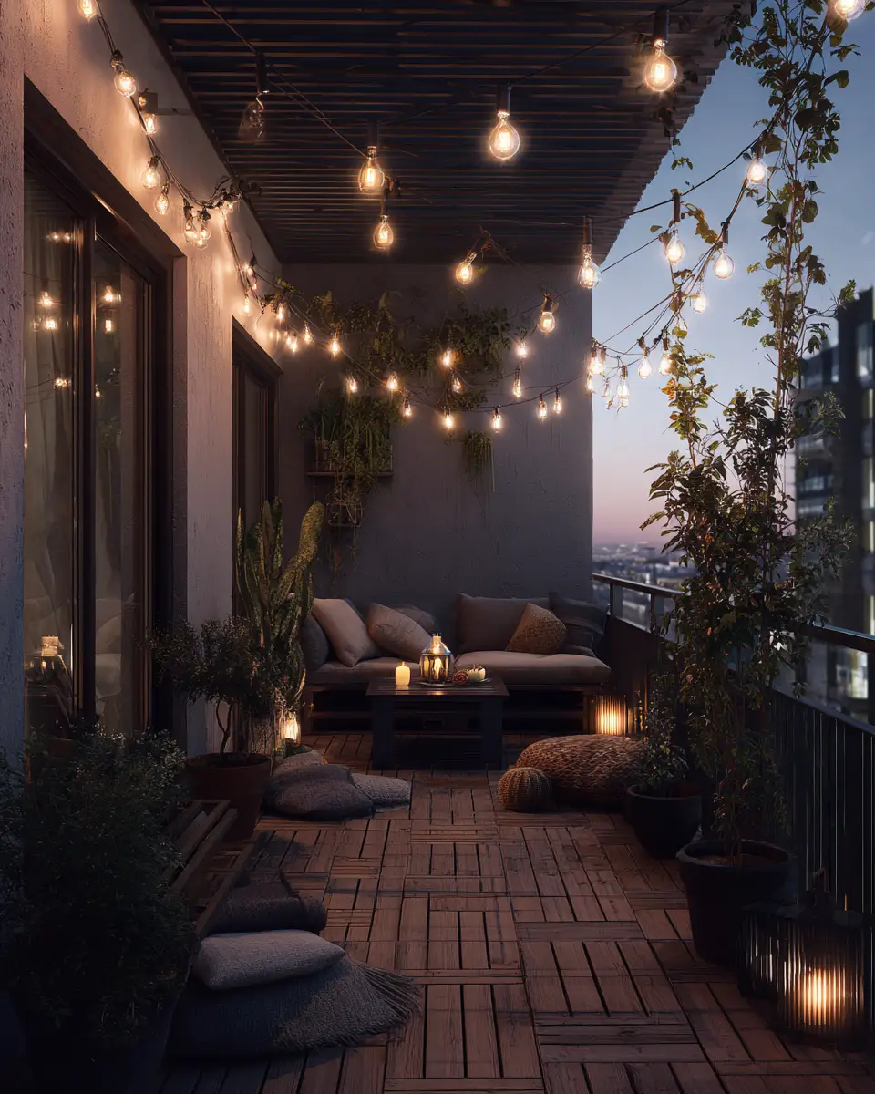 Serene Urban Balcony Decor Ideas