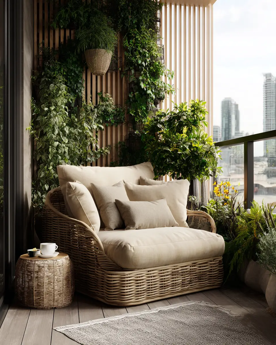 Serene Urban Balcony Decor Ideas