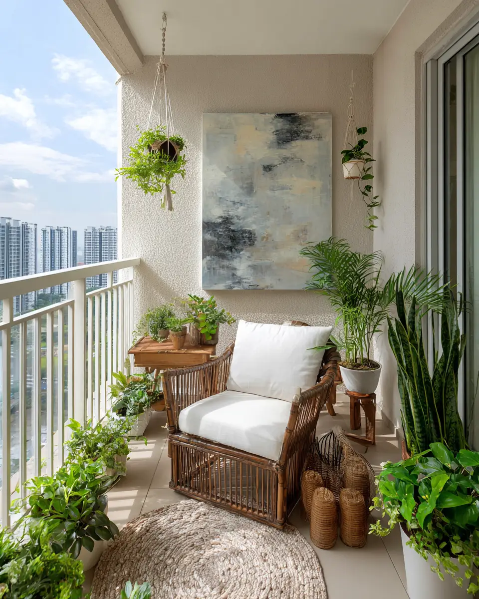 Serene Urban Balcony Decor Ideas