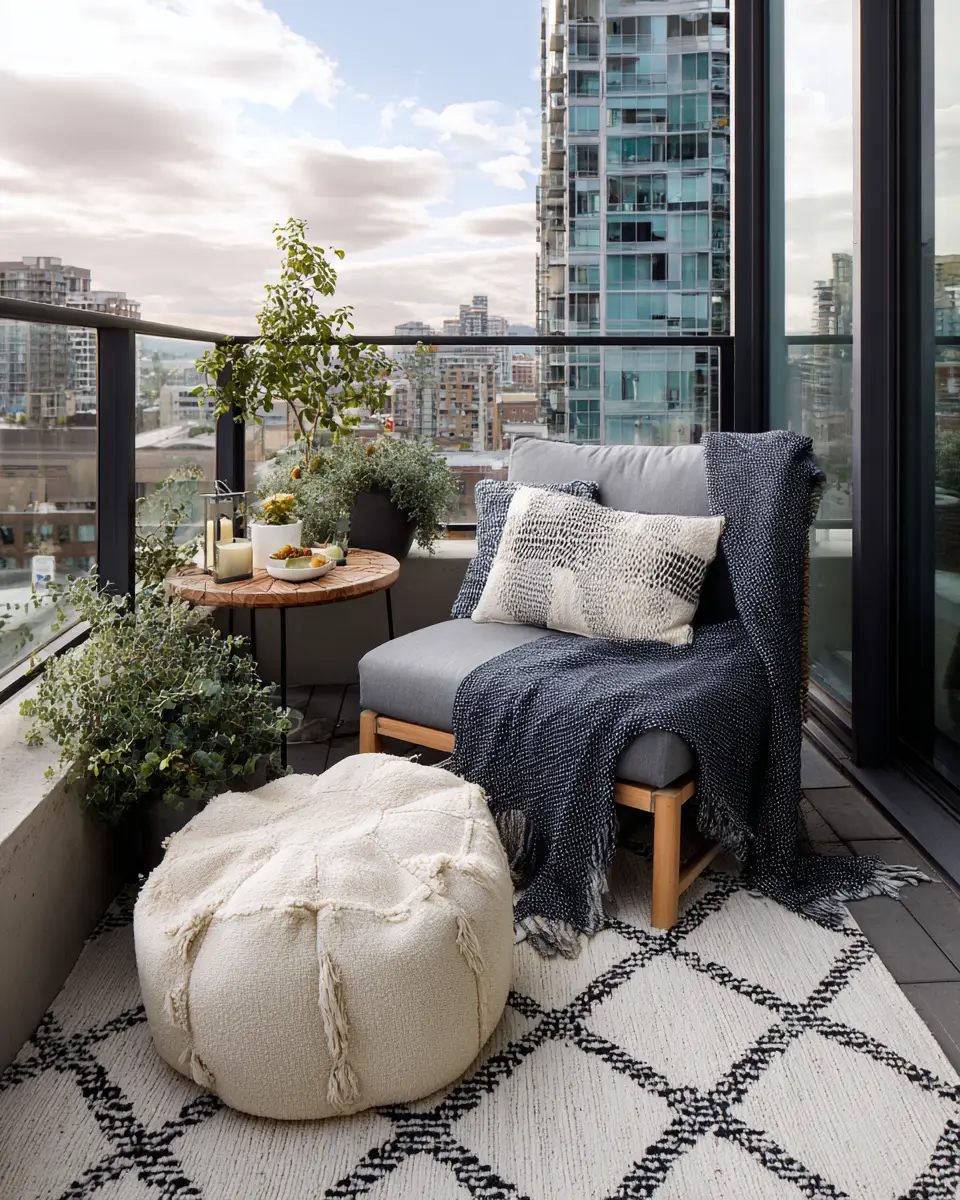 Serene Urban Balcony Decor Ideas