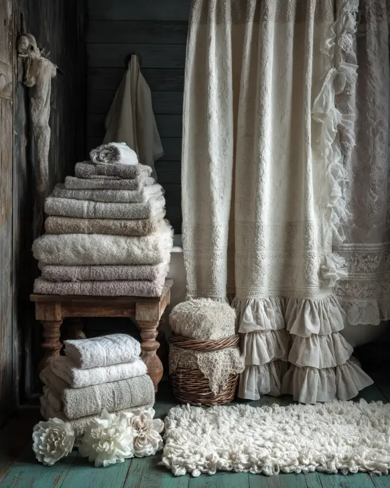 Shabby Chic Bathroom Decor Ideas - Featured