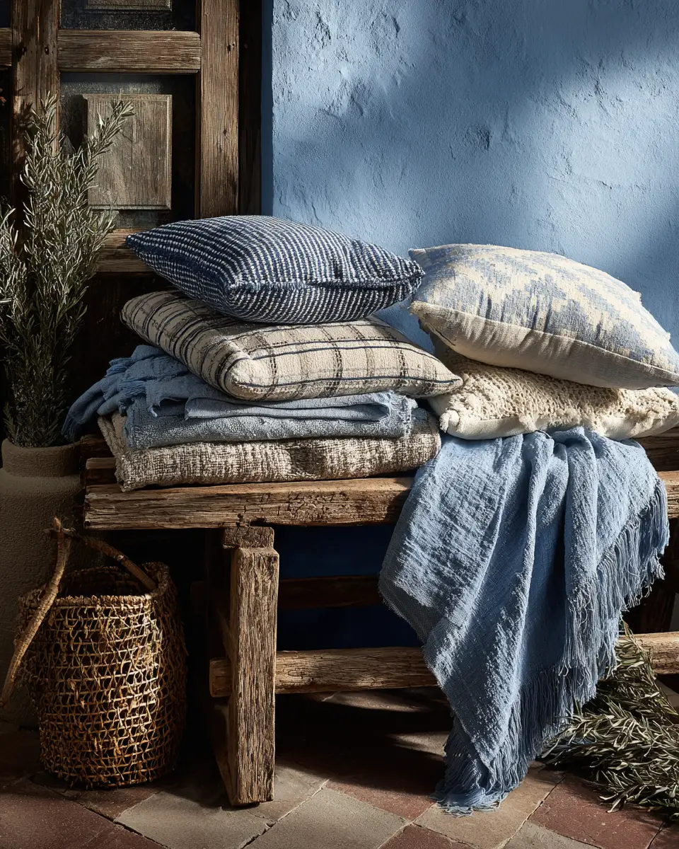 Sky Blue Classic Balcony Decor Ideas