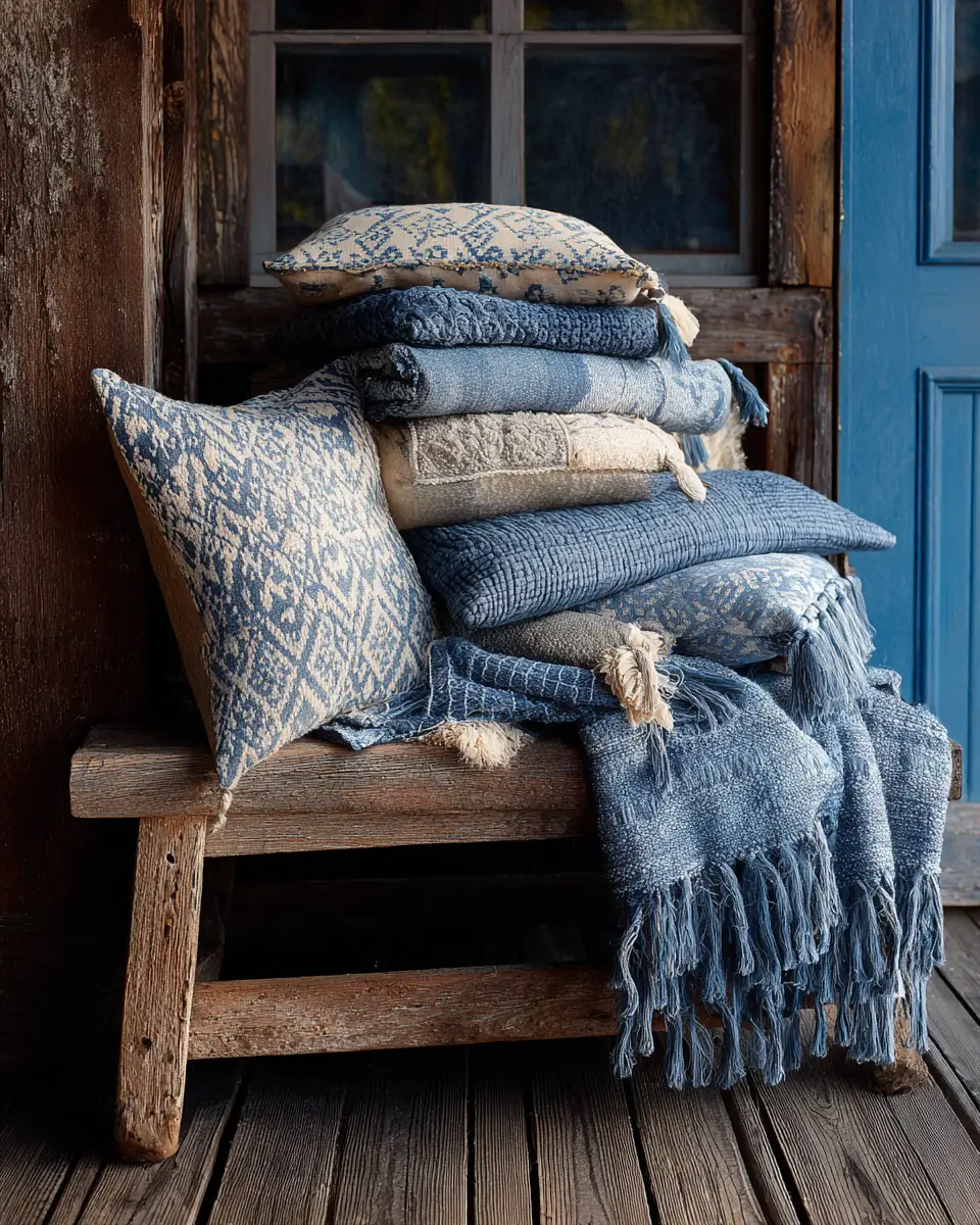 Sky Blue Classic Balcony Decor Ideas