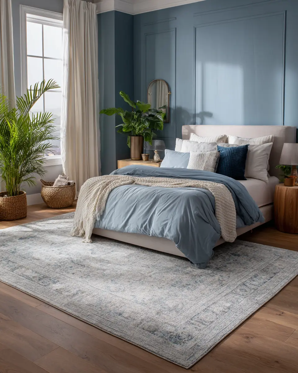 Sky Blue Classic Bedroom Decor Ideas