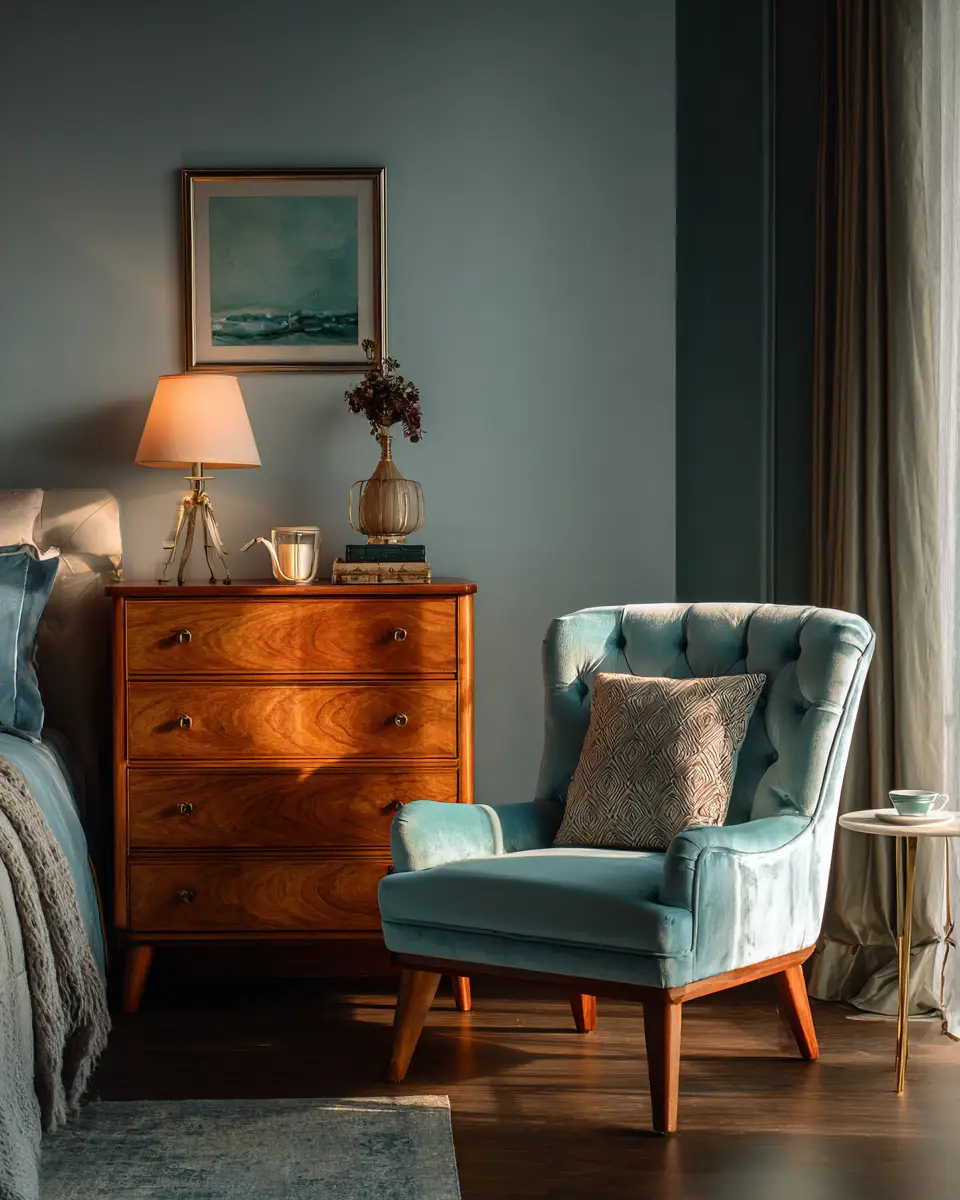 Sky Blue Classic Bedroom Decor Ideas