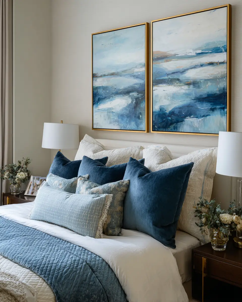Sky Blue Classic Bedroom Decor Ideas